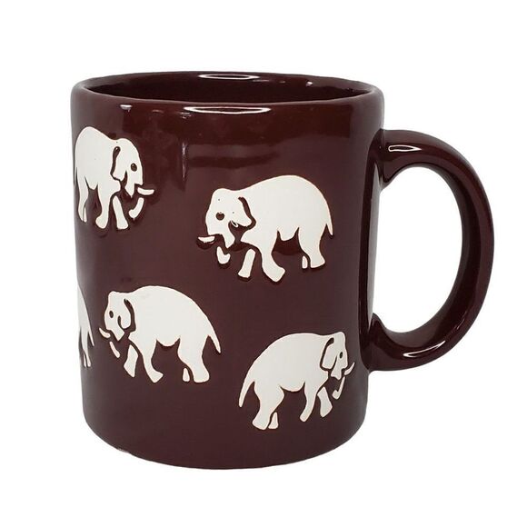 Vintage Waechtersbach W Germany Elephant Safari Mug Decor Brown - Picture 3 of 7